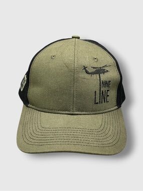 Nine Line Snapback Dropline Hat Adjustable Mesh Back Baseball Cap for Men